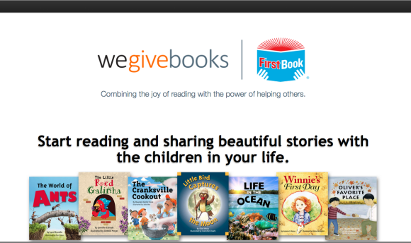 We give books